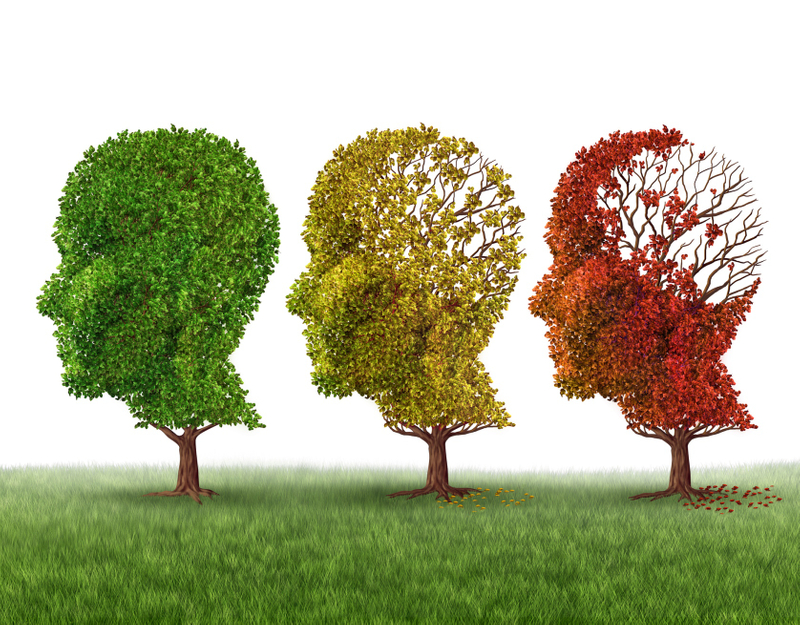 Artistic depiction of Alzheimer effects on the brain