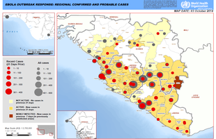 World Health Organization: Ebola Outbreak Response - maps
