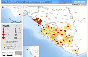 World Health Organization: Ebola Outbreak Response - maps